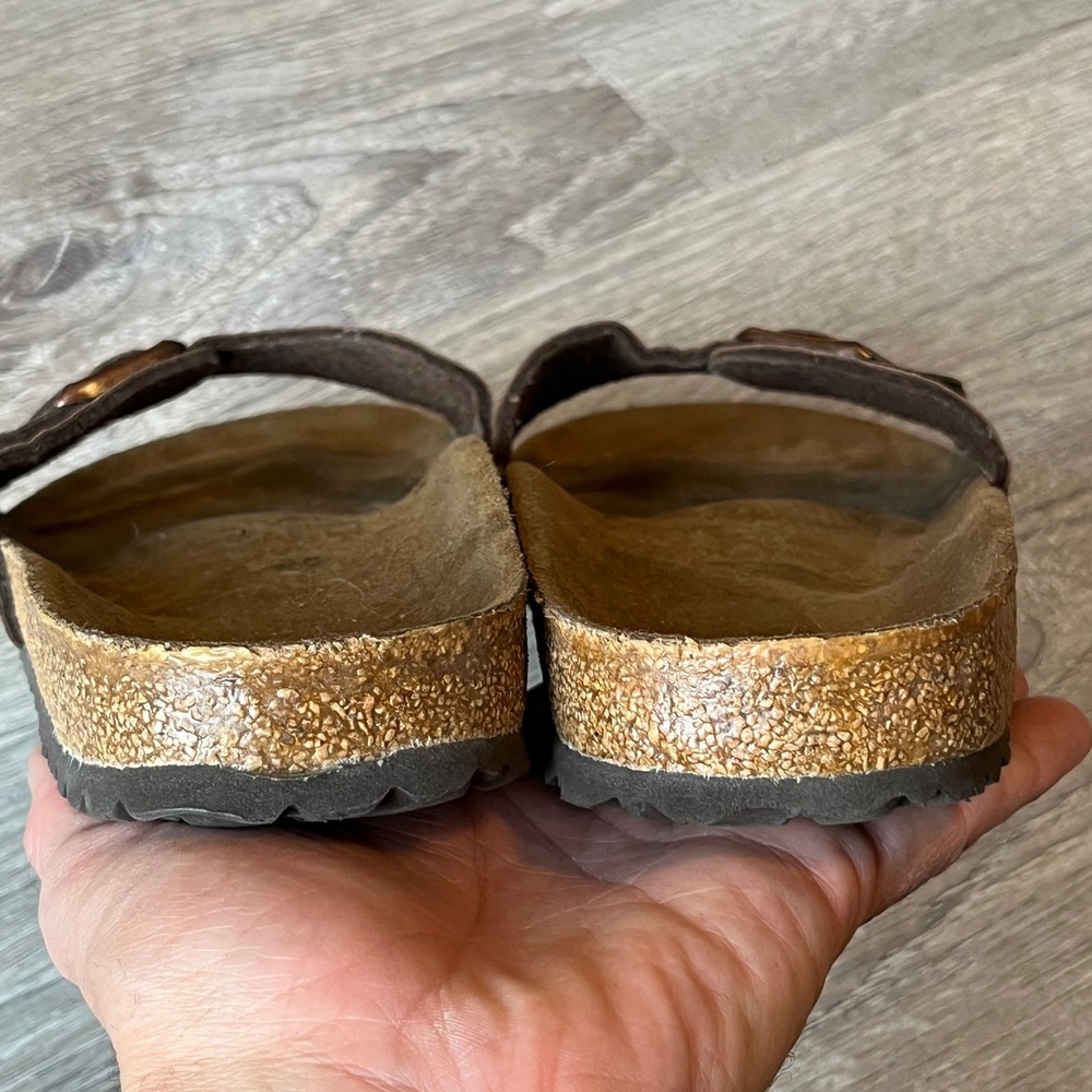 Birkenstock Madrid Slides Sandals Brown Birko-Flor Womens 10 EU 41‎ - Picture 4 of 9
